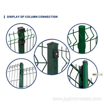 Pvc Coated Galvanized v Bend Curved 3d Fence